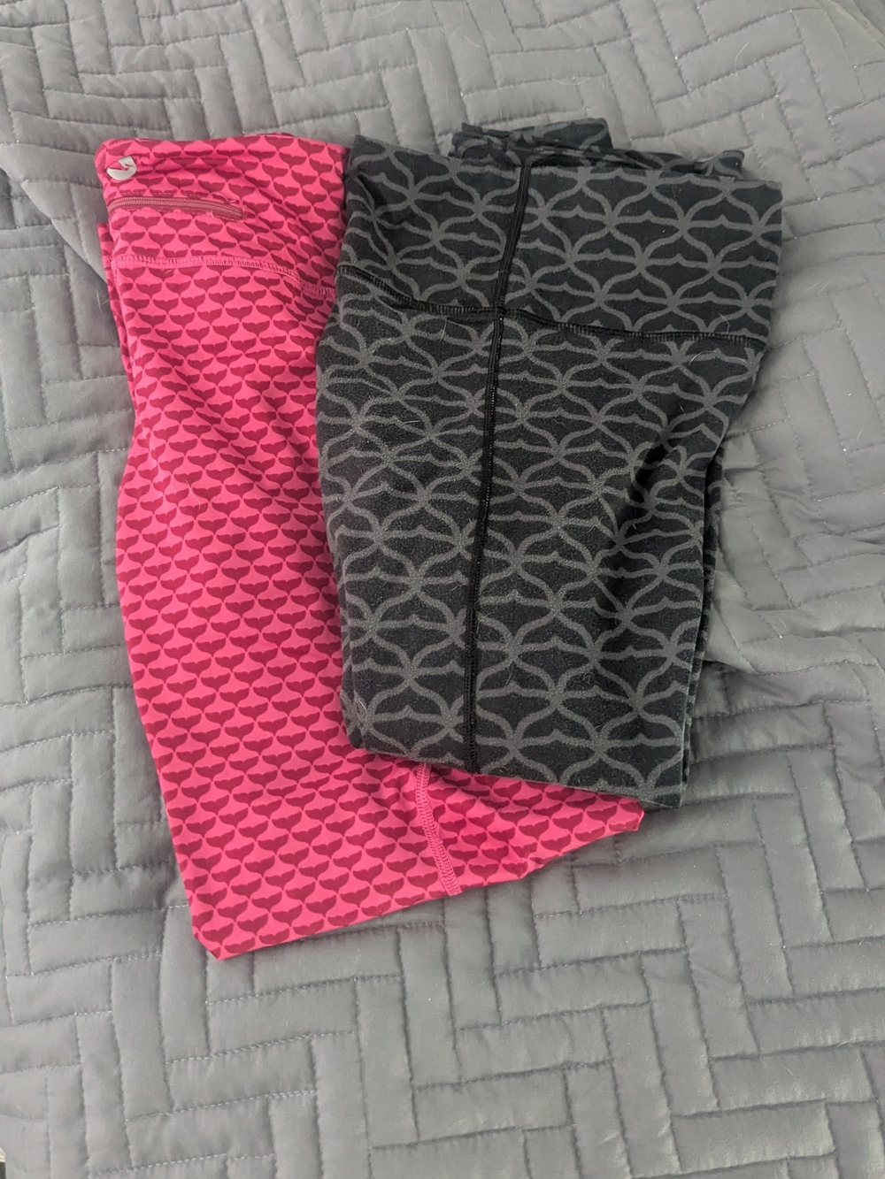 Vineyard Vines Kids Leggings Duo - Hot Pink & Charcoal